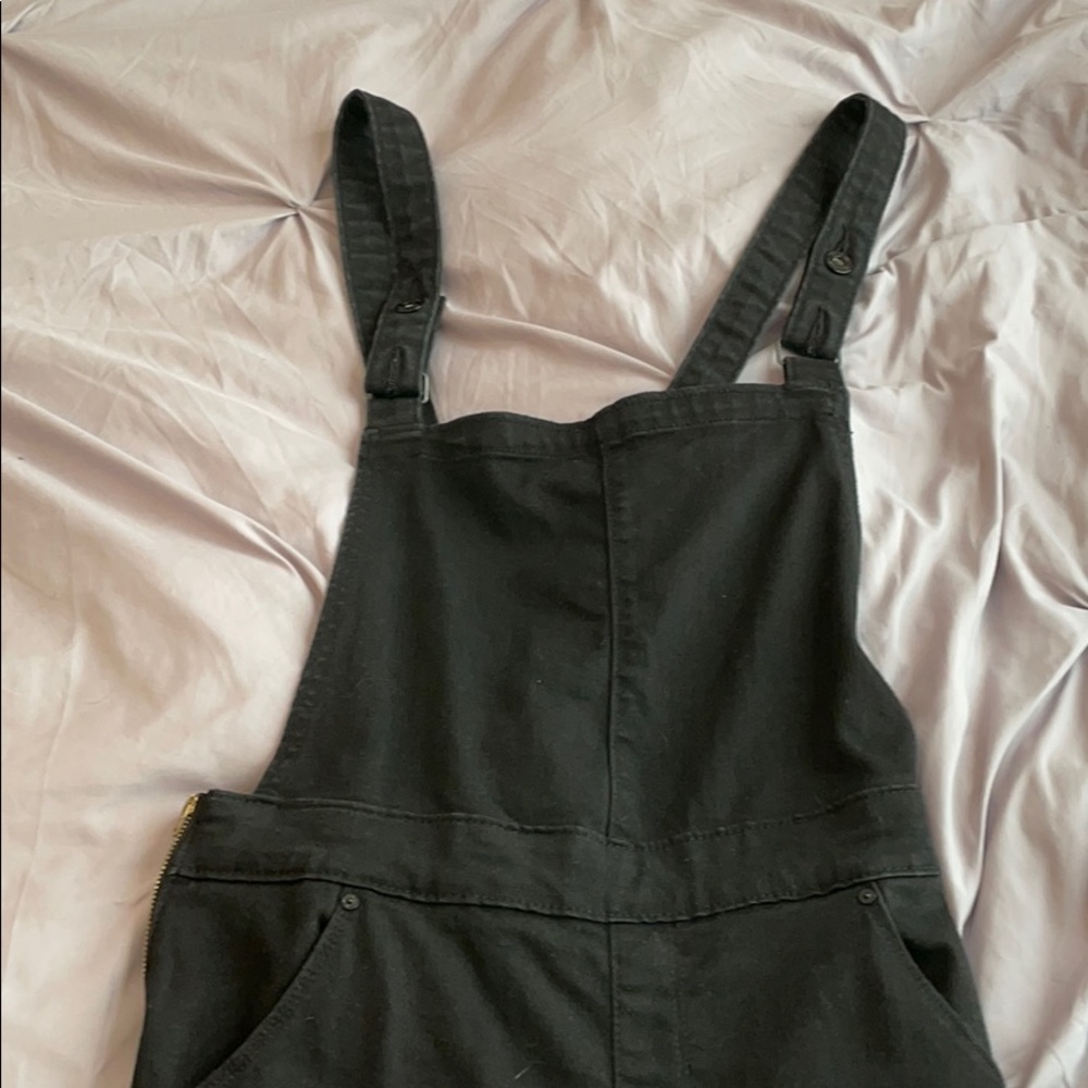 black overalls